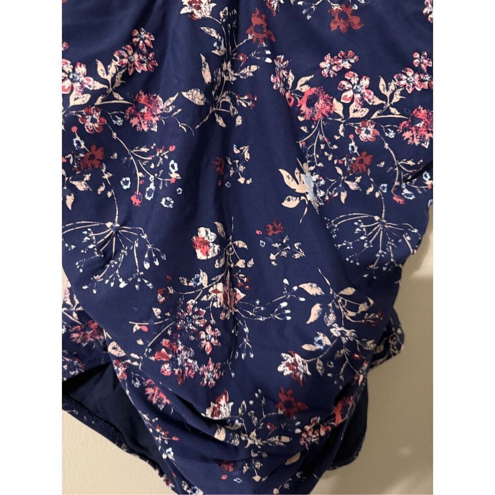 Niptuck Swim Size 12 Multi Fit Cup One Piece Swimsuit Blue Wildflower Floral - Picture 5 of 9